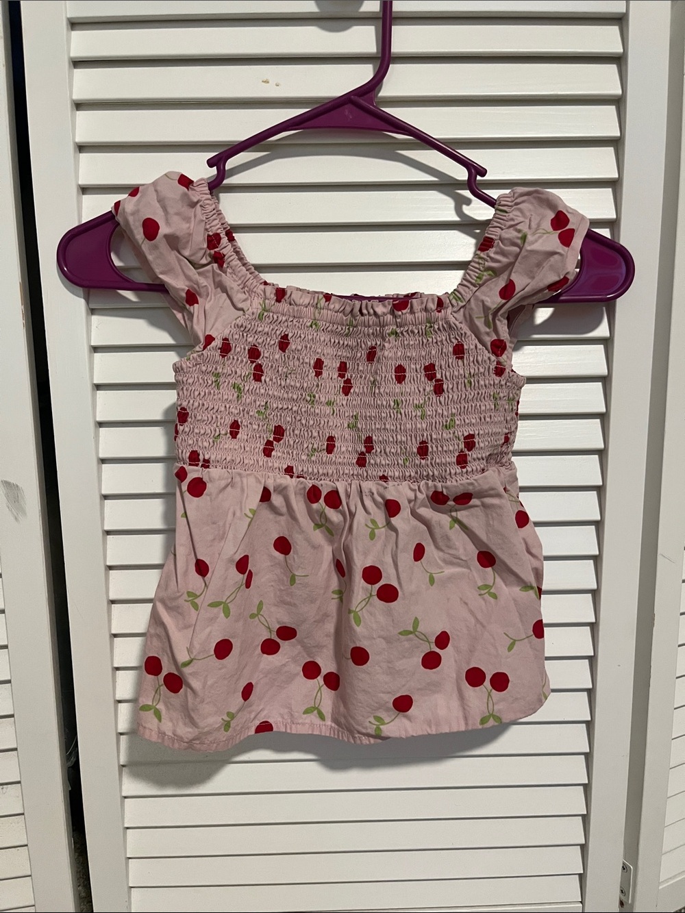 Gymboree Pink Cherry Smocked Dressy Top